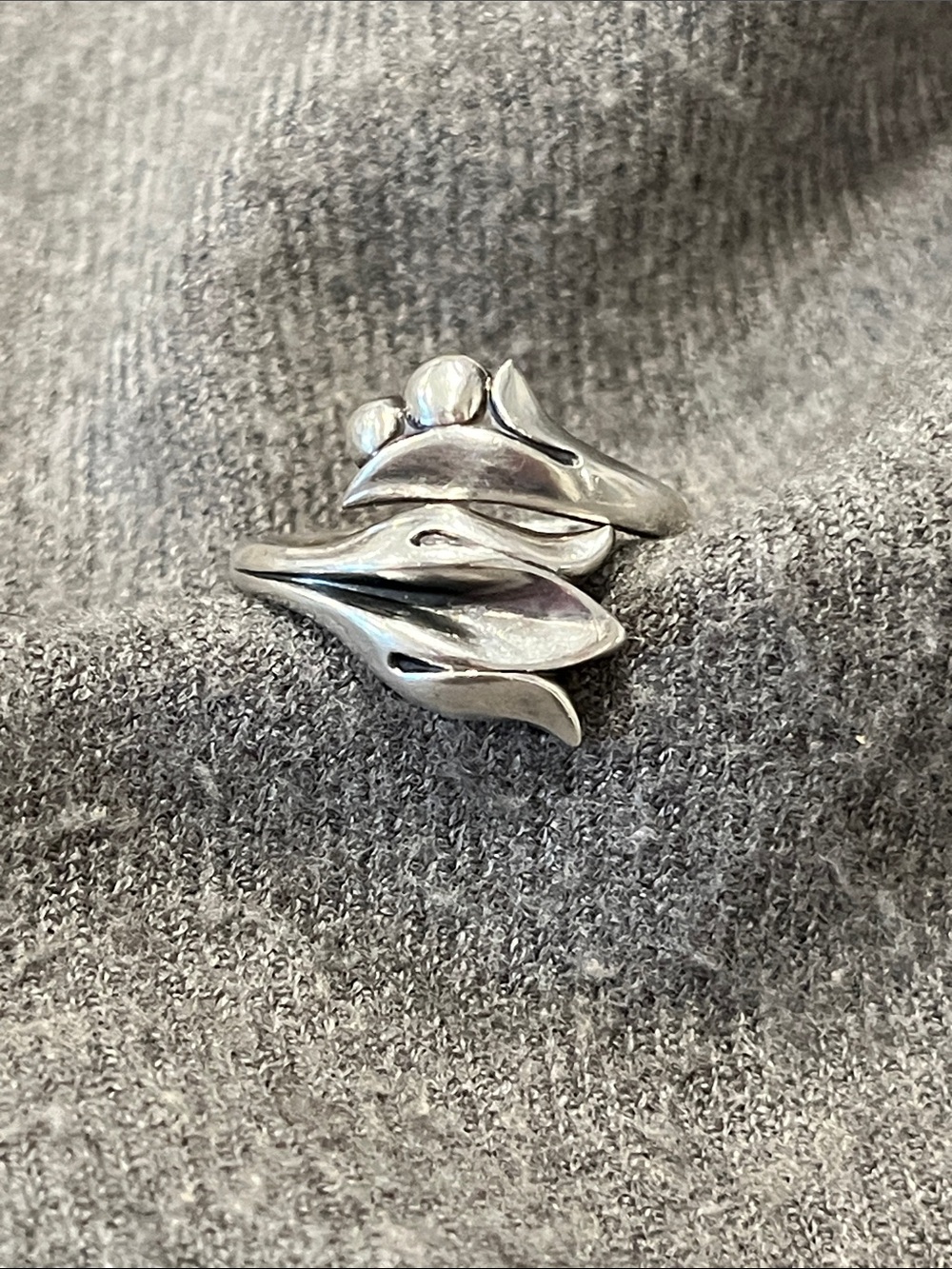 Sterling Avon Tulip Ring-8